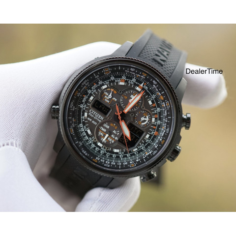 Часы Citizen JY8035-04E Eco-Drive Navihawk AT Black Pilots