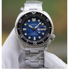Seiko SRPE39K1 King Turtle Save The Ocean MANTA RAY PATTERNED DIAL
