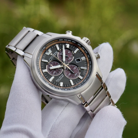 Citizen AT2470-85H Eco-Drive Chronograph Quartz TITANIUM