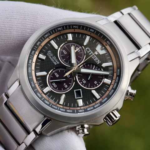 Citizen AT2470-85H Eco-Drive Chronograph Quartz TITANIUM
