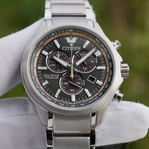 Citizen AT2470-85H Eco-Drive Chronograph Quartz TITANIUM