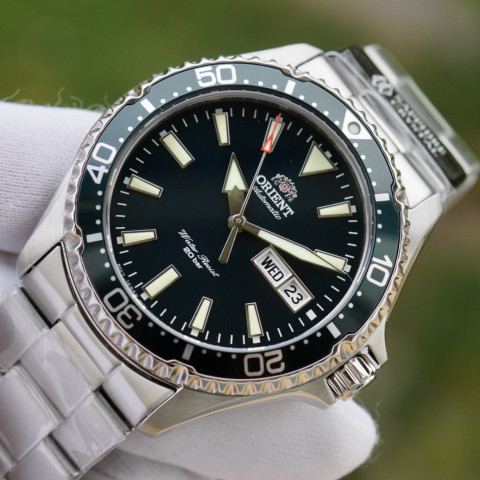 Orient RA-AA0004E19B Green KAMASU Automatic Diver Sapphire