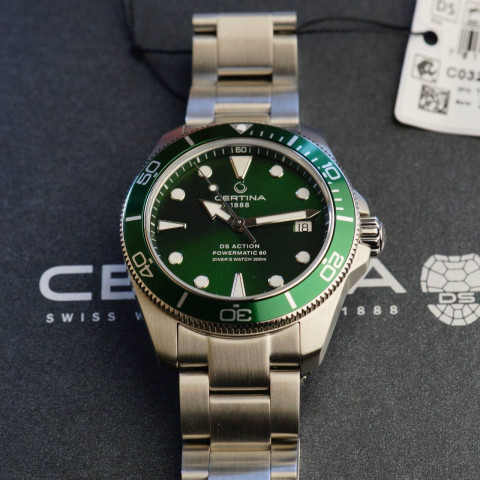 Годинник CERTINA C032.807.11.091.00 DS ACTION DIVER 300m Green