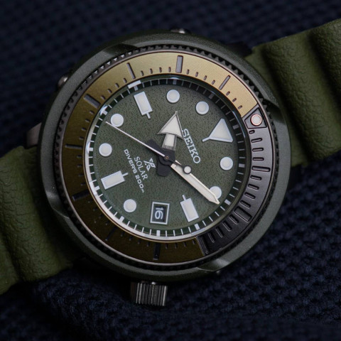 Годинник Seiko SNE535P1 TUNA Prospex Green Solar Divers