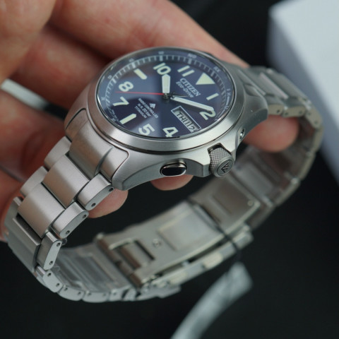 Годинник Citizen AT6080-53L Promaster Land Monobloc Case Titanium BLUE Dial