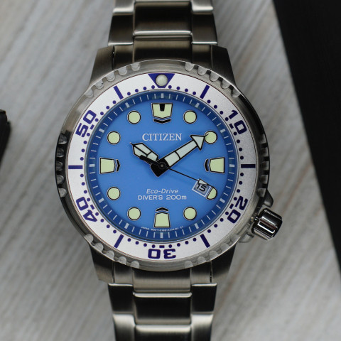 Годинник Citizen BN0165-55L Eco-Drive Promaster Diver 200m Green