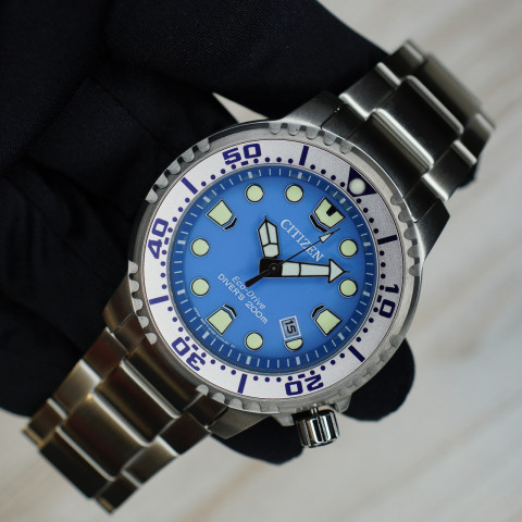 Годинник Citizen BN0165-55L Eco-Drive Promaster Diver 200m Green