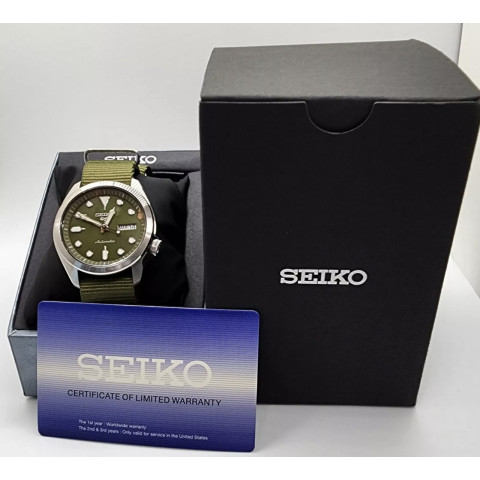 Годинник  Seiko 5 SRPE65J1 Automatic Green Dial