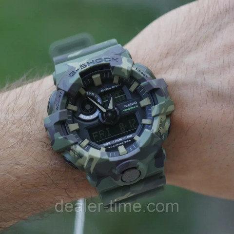 Годинник Casio G-Shock GA-700CM-3A Green Camouflage