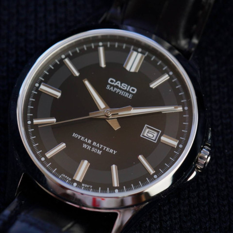 Годинник Casio MTS-100L-1AVD 100M SAPHIRE Classic