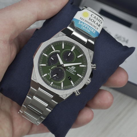 Годинник Casio Edifice EFS-S570D-3A Slim Line Touch Solar Sapphire
